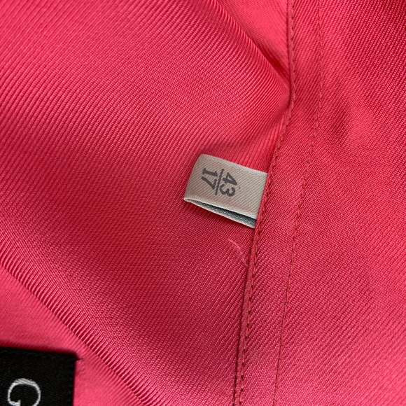 GUCCI Pink Silk Nehru Collar Long Sleeve Shirt - Picture 5 of 6